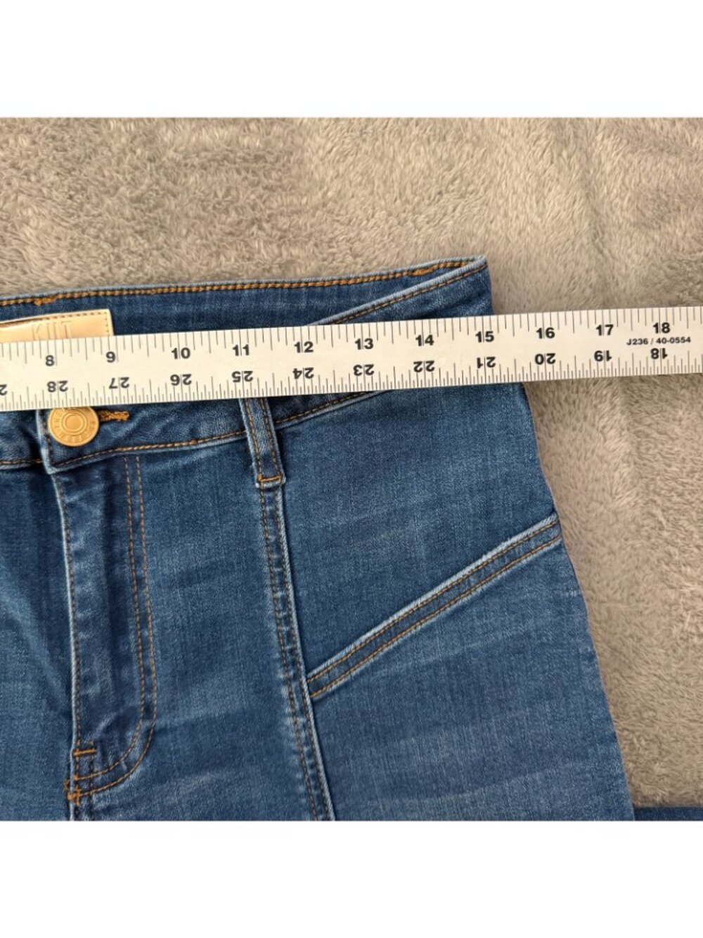 Kut From The Kloth Jean Wide Leg Jeans High Rise Womens 8 Seamed Full Length - Picture 5 of 8
